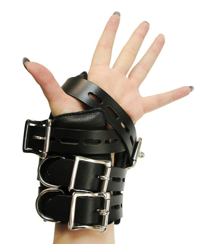 Strict Leather Four Buckle Suspension Cuffs