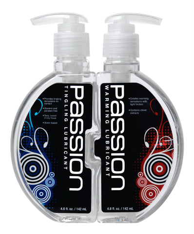 Passion Warming and Tingling Lube Combo - 9.6 oz