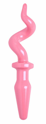 Pig Tail Butt Plug- Pink