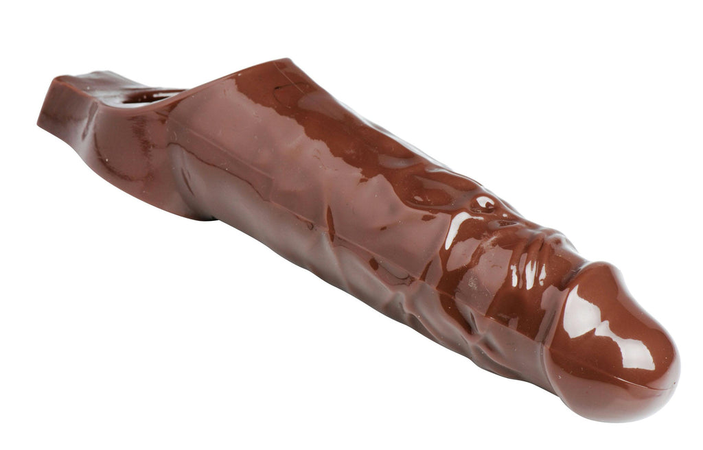 Really Ample Penis Enhancer Sheath- Brown