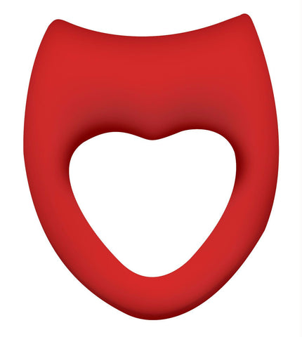 Heart On Vibrating Silicone Cock Ring