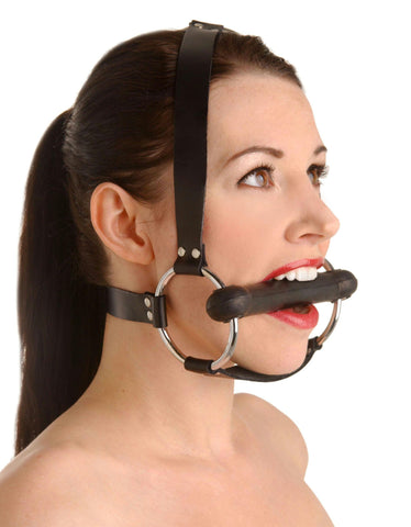 Strict Leather Locking Silicone Trainer Gag