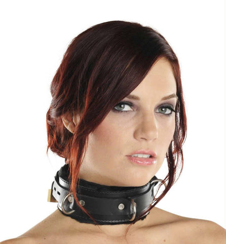 Strict Leather Premium Fur Lined Locking Collar- SM